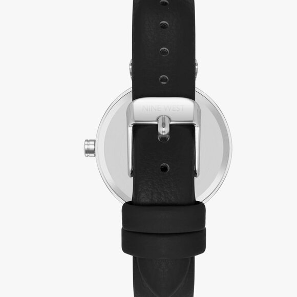 Nine West Women's Classic Silver & Black Watch NWT - Picture 3 of 13